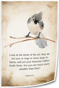 Amazon Wajizvl Matthew 6 26 Bible Verse Wall Art Look At The Birds Of The Air Wall Art Quote Posters Wall Canvases For Living Room Decor Hallway 24 00 X 36 00 Only Canvas Posters