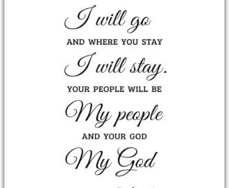 Amazon Where You Go I Will Go Ruth 1 16 Bible Verse Wall Art Scripture Poster Decor Christian Quote Gift Religious Print Sign Scandinavian Calligraphy Fine Prints Minimalistic Holy Large Artwork 16x20 Posters
