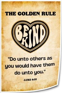 Amazon Winduryi Luke 6 31 Bible Verse Wall Art The Golden Rule Quote Posters Art Prints Living Room Canvas Decorative Picture For Hallway Painting Panels 20 00 x30 00 Unframed Posters Prints