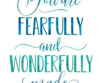 Amazon You Are Fearfully And Wonderfully Made Psalm 139 14 Bible Verse Printable Nursery Decor Posters Prints