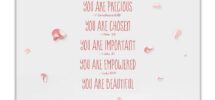 Amazon You Are Lovely Special Precious Christian Bible Quote Wall Art Unframed 11 X 14 Inspirational Pink Rose Flower Petals Photographic Print Makes A Great Gift For Family And Friends