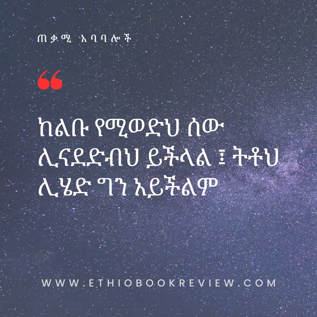Amharic Proverbs And Quotes Ethio Book Review