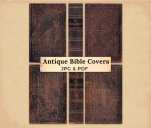 Antique Bible Covers Printable Old Book Covers Digital Holy Bible Book Cover JPG Vintage Bible Download Etsy Finland