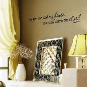 As For Me And My House We Will Serve The Lord Bible Verse Home Decor The Simple Stencil