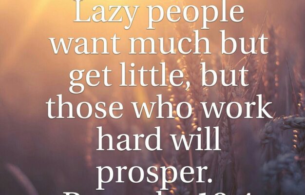 Avoiding Laziness Victory Baptist Church