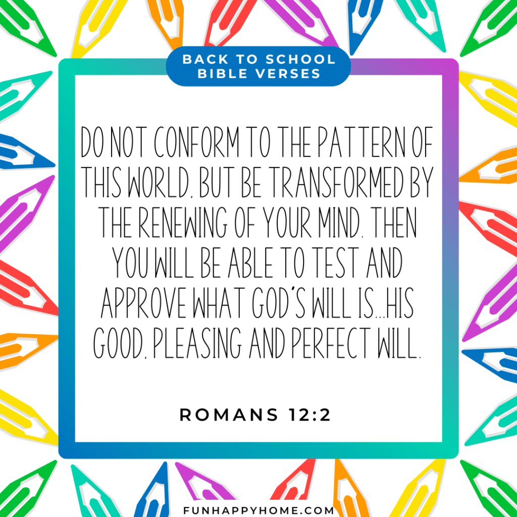 Back To School Bible Verses For Students Parents Teachers Fun Happy Home