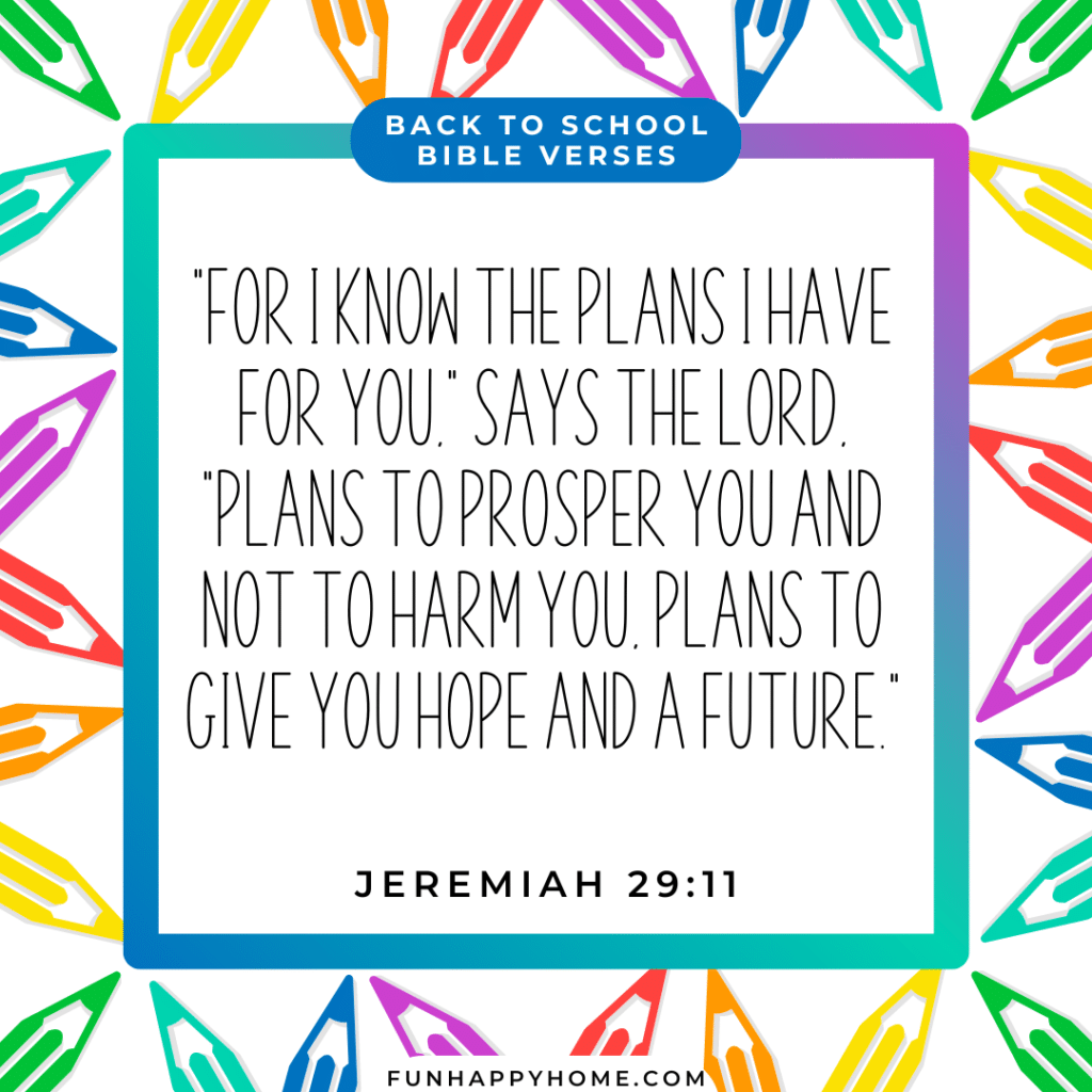 Back To School Bible Verses For Students Parents Teachers Fun Happy Home