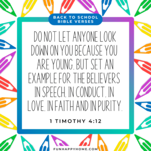 Back To School Bible Verses For Students Parents Teachers Fun Happy Home