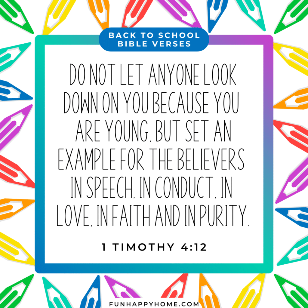 Back To School Bible Verses For Students Parents Teachers Fun Happy Home