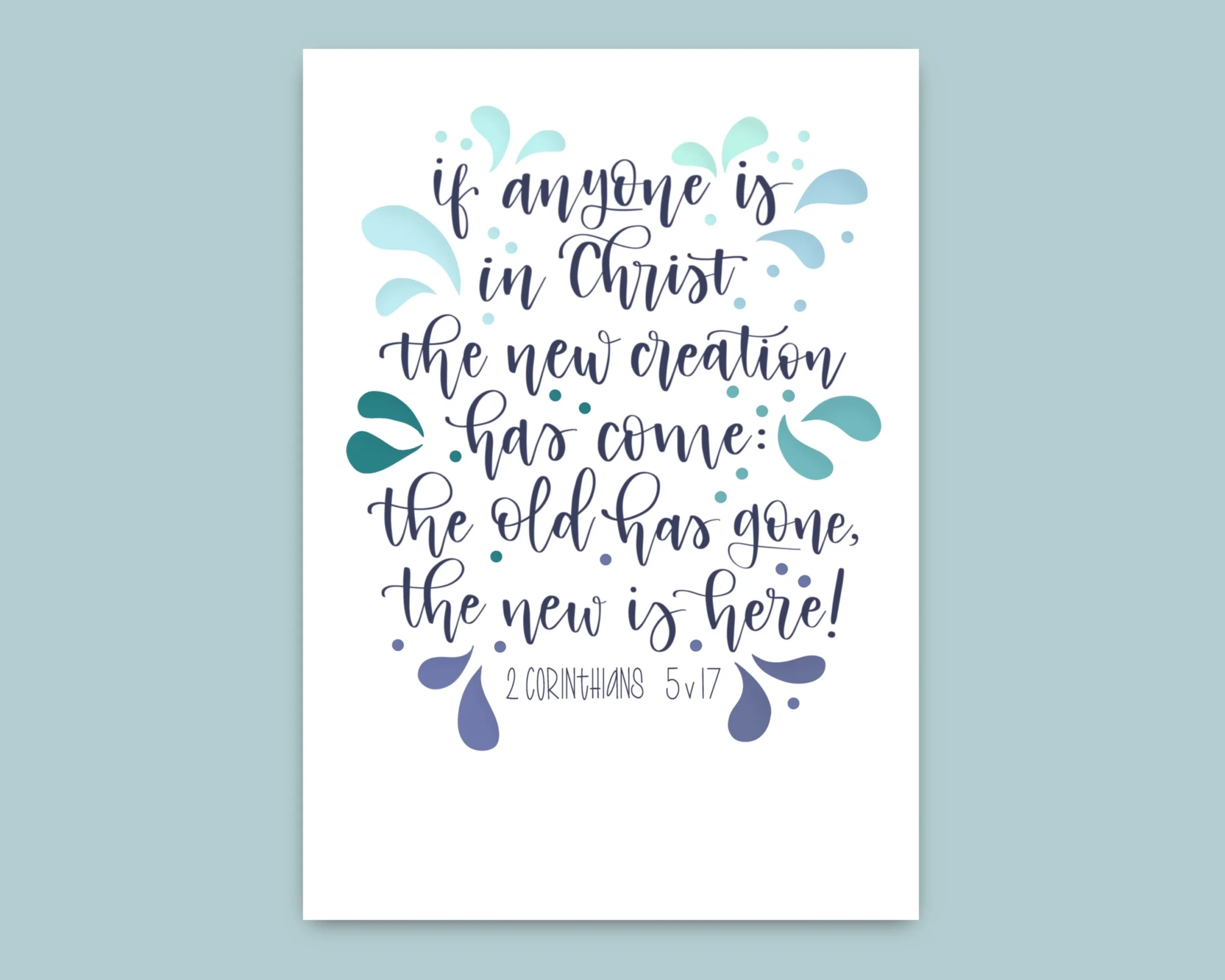 Bible Quotes For Baptism Cards