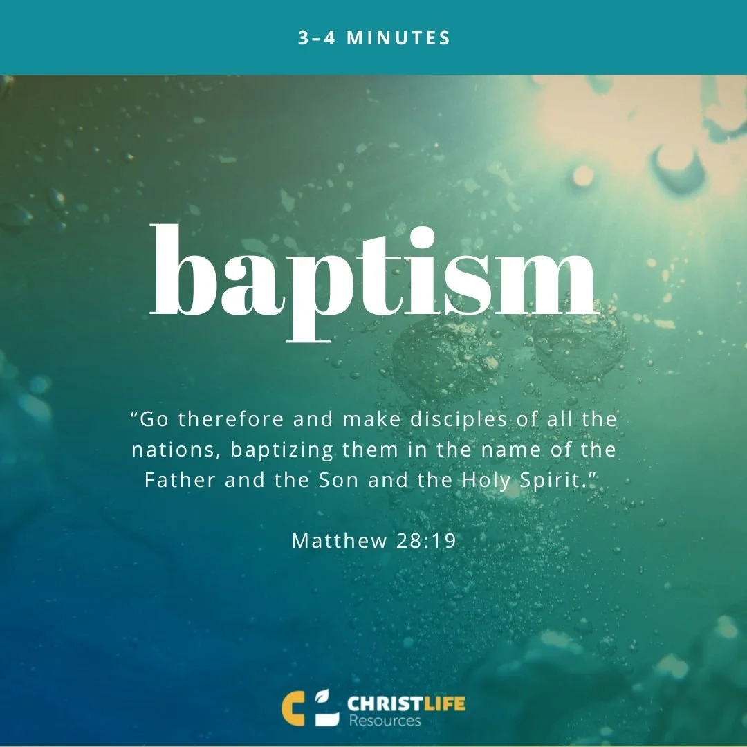 Baptism Christ Life Resources