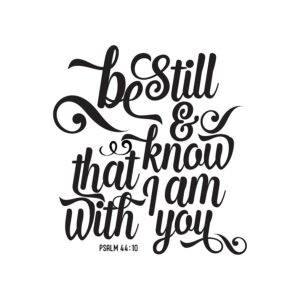 Be Still Christian Quote Typography Painting By Wall Art Prints Fine Art America