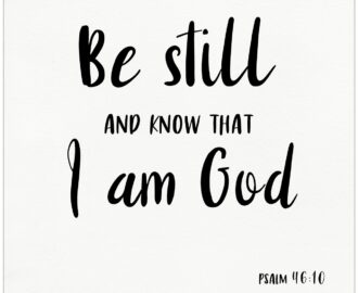 Be Still Spiritual Inspirational Quote Print Bible Verse Poster Echo Lit