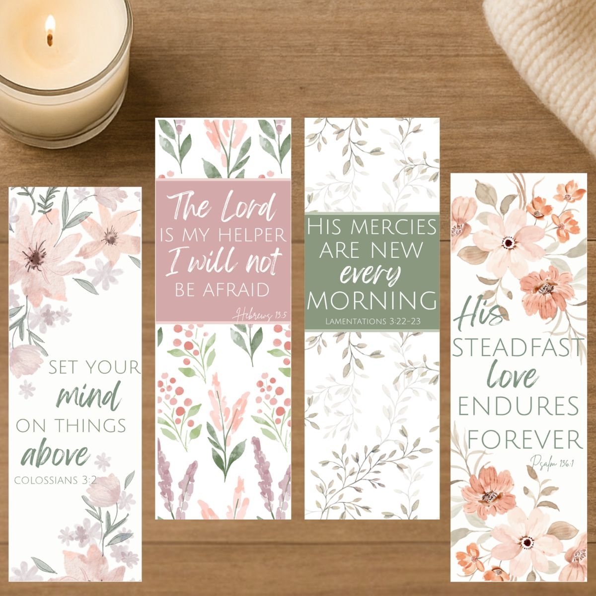 Bible Verse Bookmark Design Printable