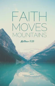 Beautiful Scripture Wall Art Mountains Moving Inspirational Bible Verse Etsy