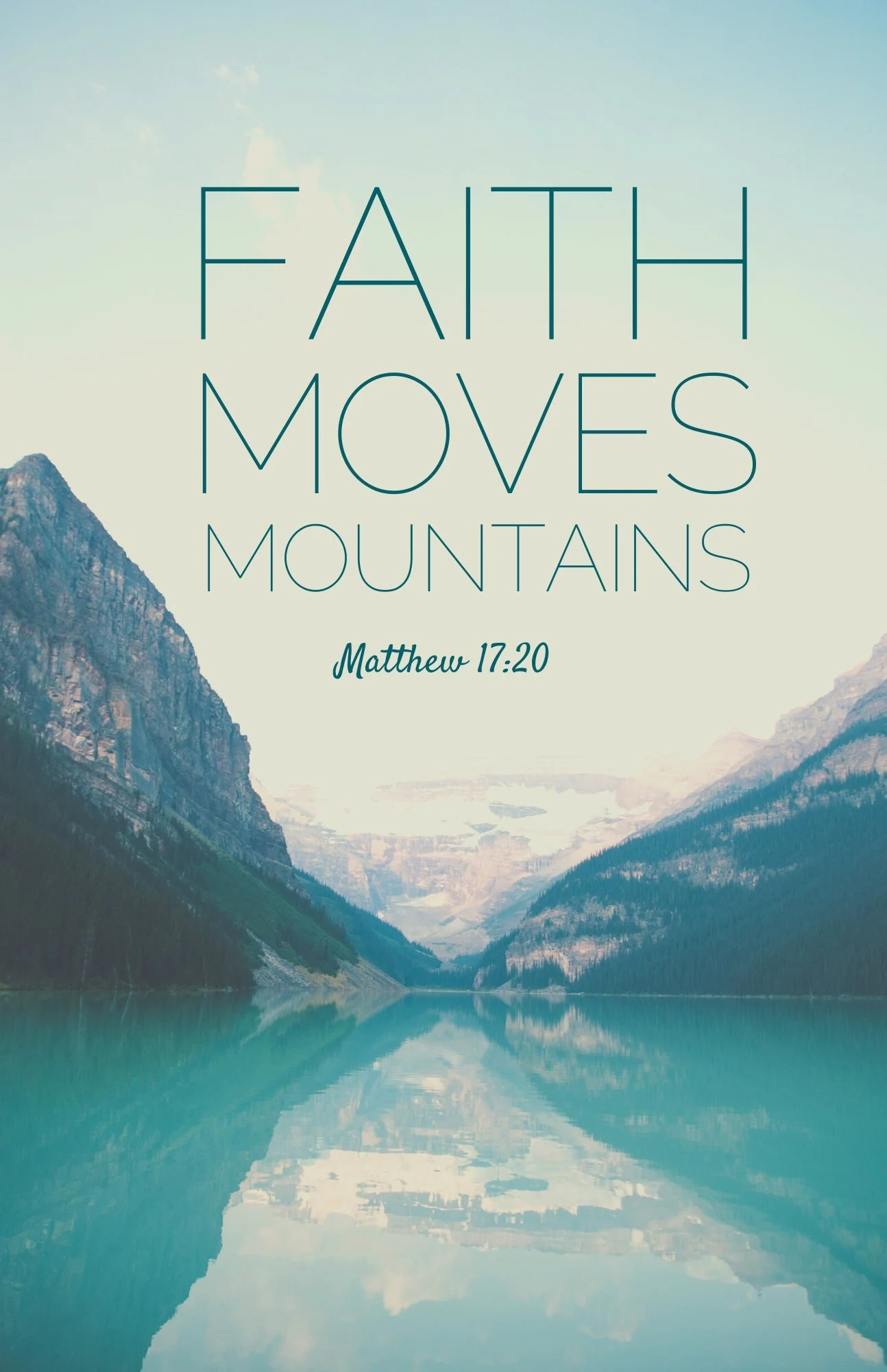 Beautiful Scripture Wall Art Mountains Moving Inspirational Bible Verse Etsy