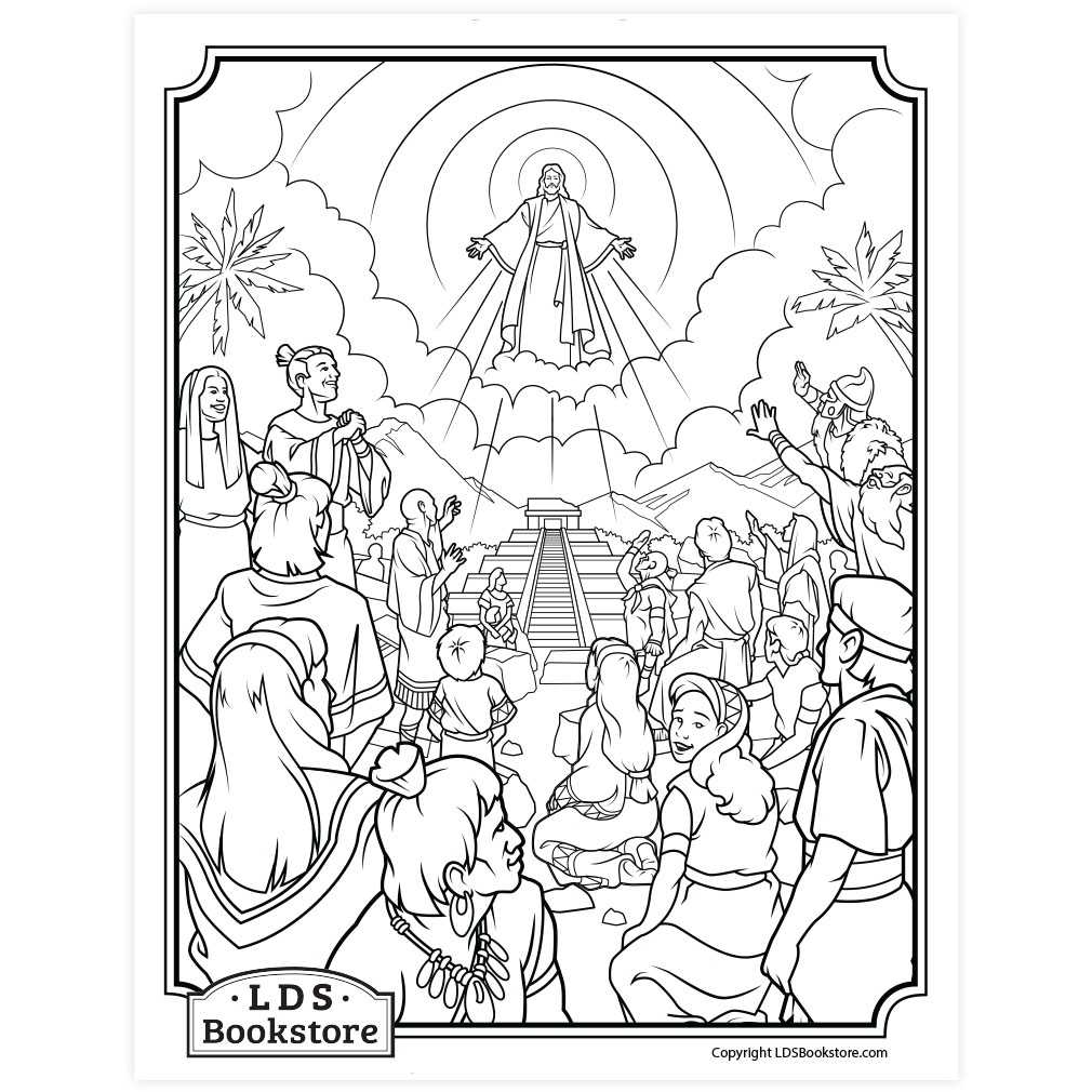 Behold My Beloved Son Coloring Page Printable