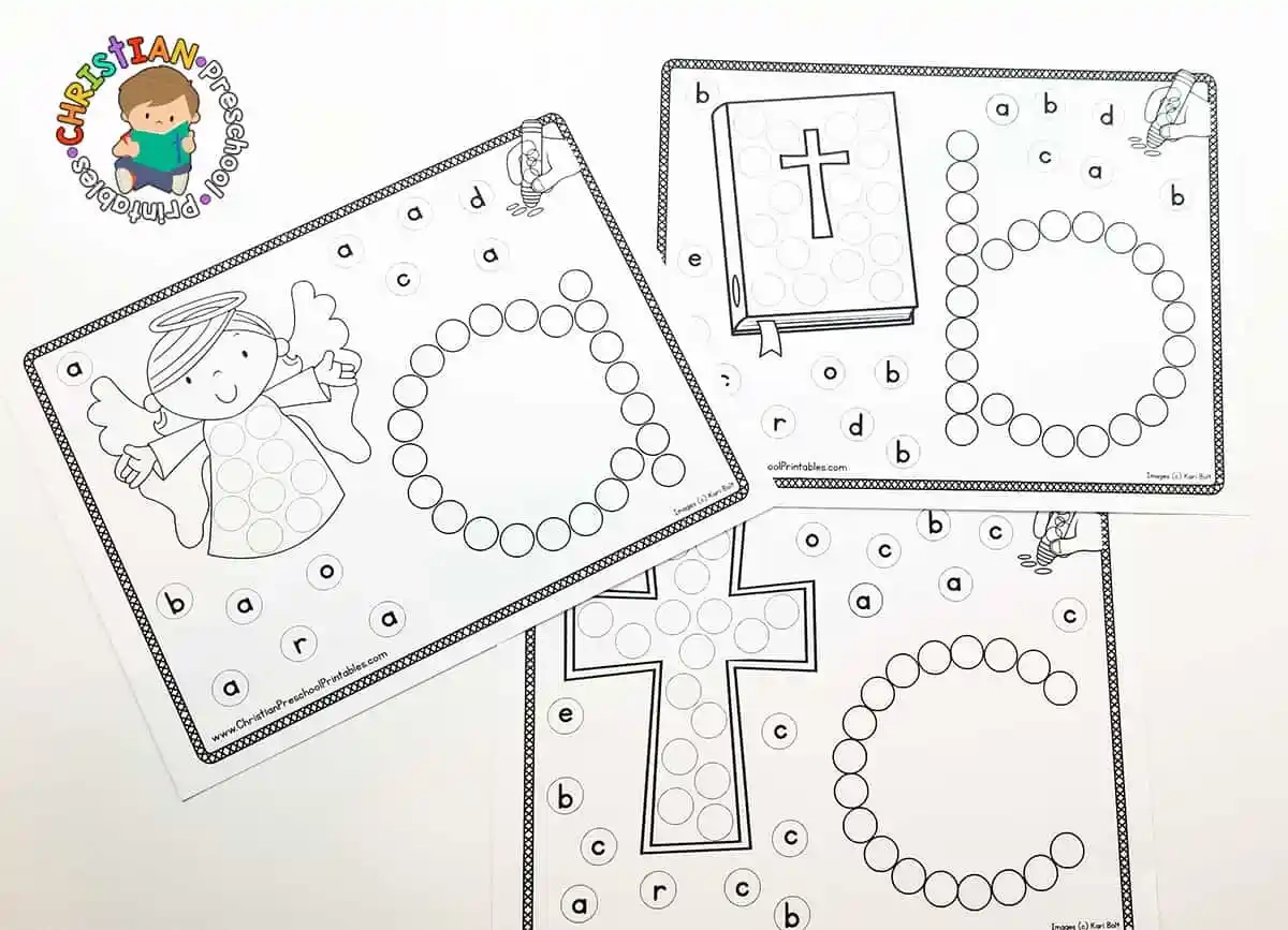 Bible ABC Dab Dot Worksheets The Crafty Classroom