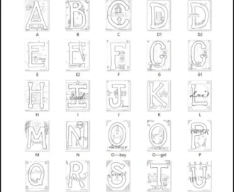 Bible Alphabet Coloring Pages 26 Pages Download Only Sunday School Store