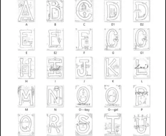 Bible Alphabet Coloring Pages 26 Pages Download Only Sunday School Store