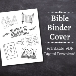 BIBLE Binder Cover Printable Letter Size School Binder Cover Bible Notes Scripture Printout PDF Homeschool Bible Study Etsy