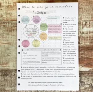Bible Binder Verse Mapping Templates