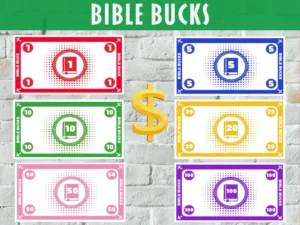 Bible Bucks Christian Reward System For Kids printable PDF Etsy Canada