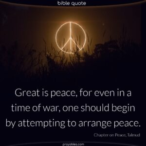 Bible Chapter On Peace Talmud Prayables
