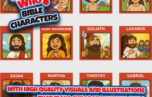 Bible Character Guess Who Game Printable Christian Game Inserts Etsy Israel