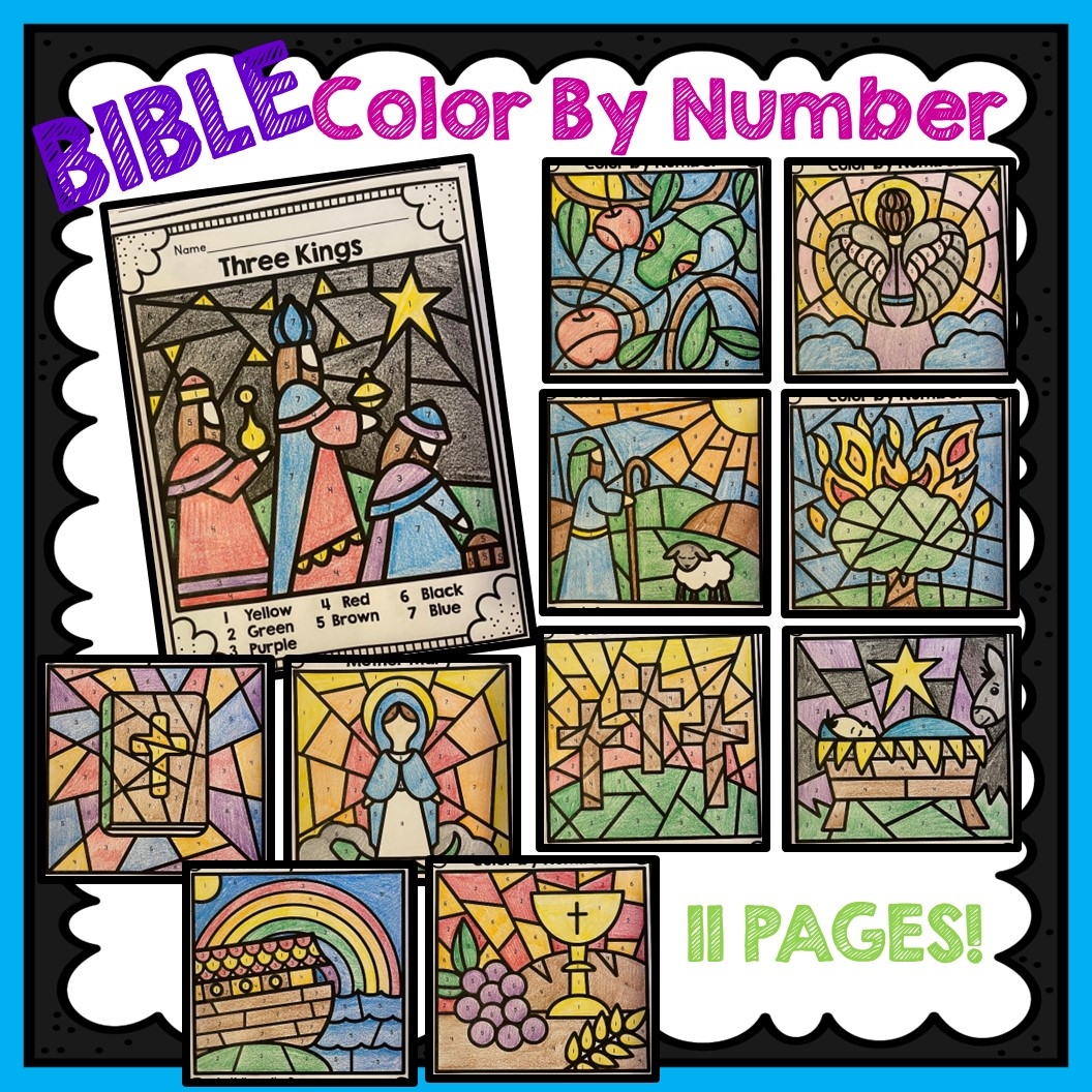 Bible Color By Number Printable