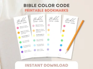 Bible Color Code Bookmarks 5 Bible Study Highlighting Tool Bookmarks Printable PDF Christian Bookmarks Bible Journal Resource Accessory Etsy Canada