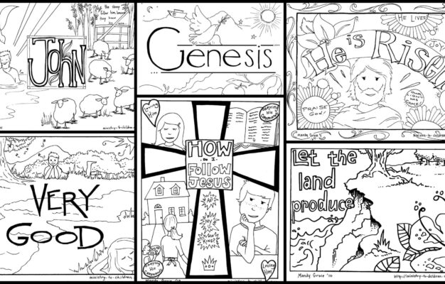 Bible Coloring Pages For Kids Download Now Free Christian PDF Printables