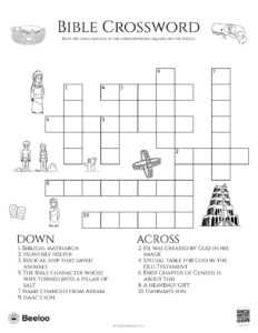 Bible Crossword Beeloo Printable Crafts And Activities For Kids