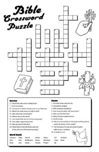 Bible Crossword Puzzle 6 Free PDF Printables Printablee