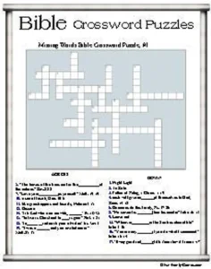 Bible Crossword Puzzles Clues Include Bible Verse Locations Etsy Israel
