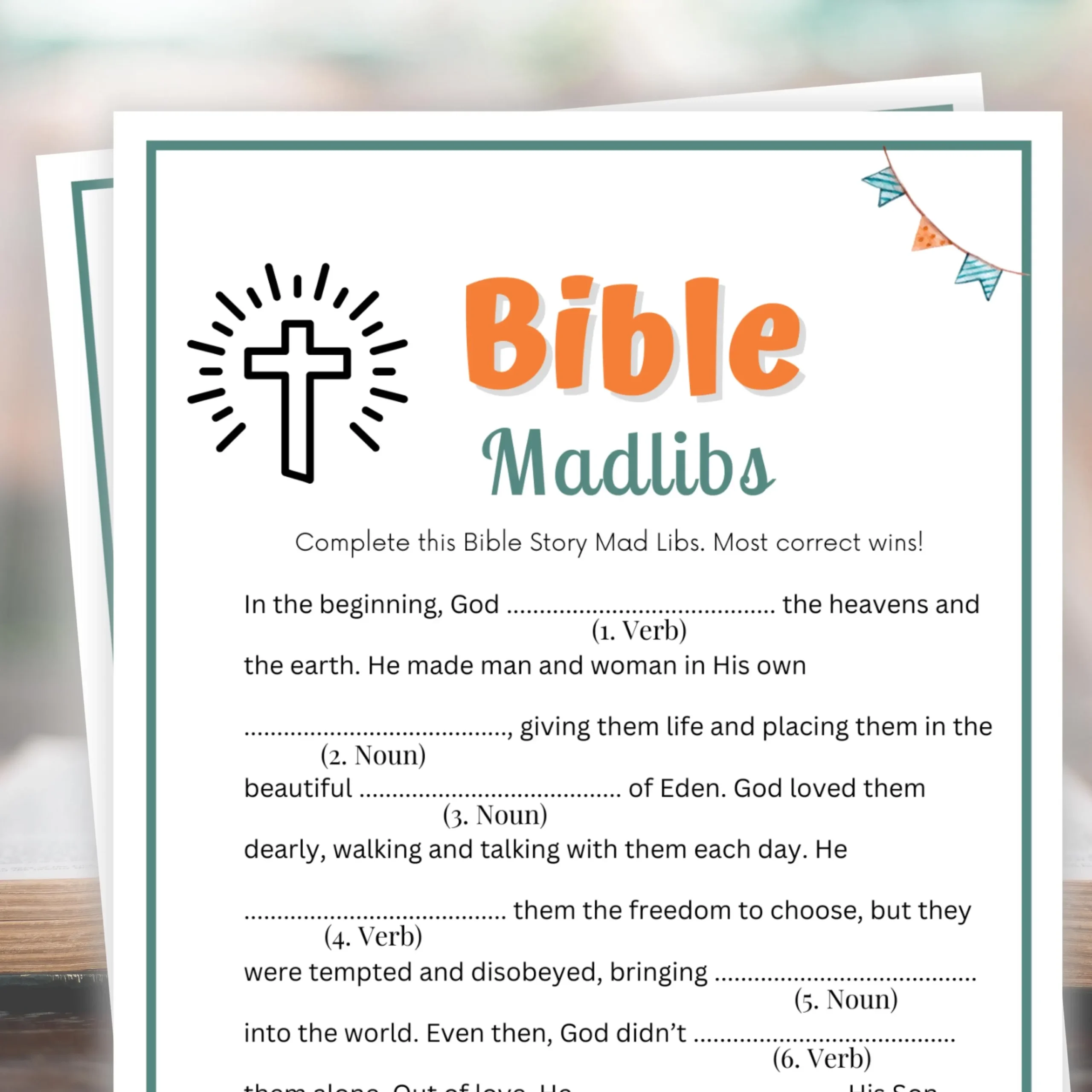 Bible Games Madlibs Bible Games For Kids And Adults Womens Ministry Games Bible Study Game Sunday School Games Activity Madlibs Story Etsy