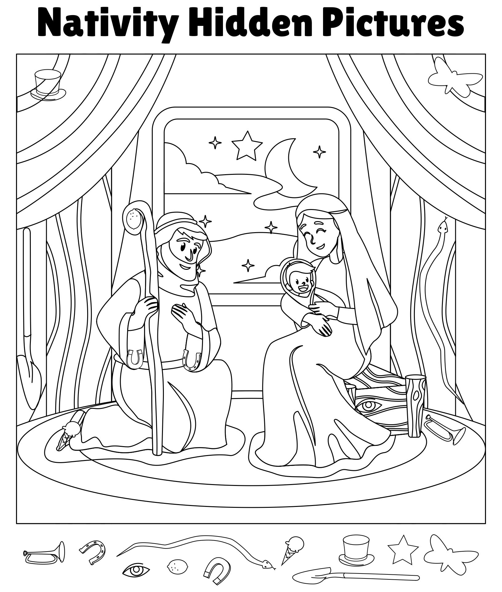 Printable Bible Hidden Picture Puzzles