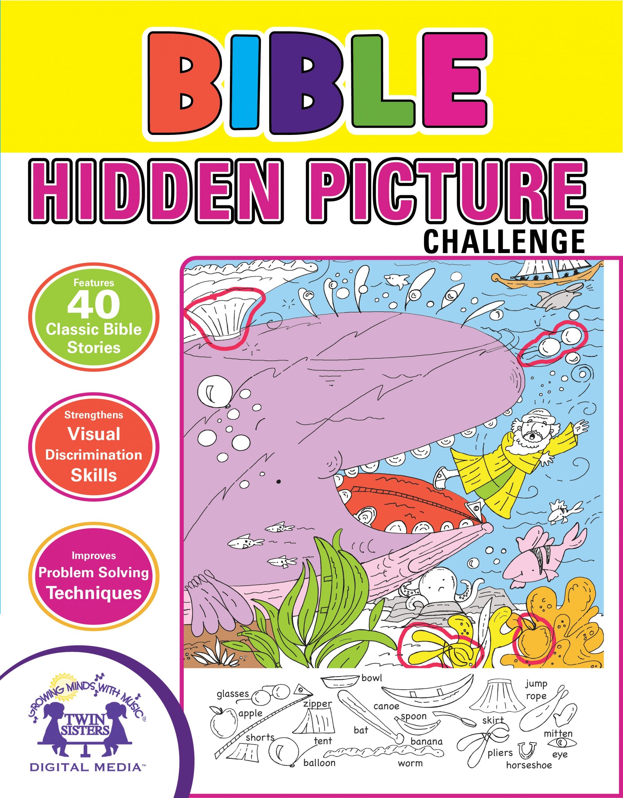 Bible Story Hidden Pictures Printable