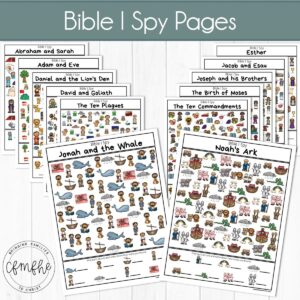Bible I Spy Pages DISTRIBUTABLE Come Follow Me FHE