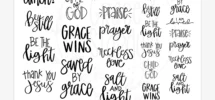 Bible Journaling Printable Stickers Bible Journaling Stickers Bible Stickers Bible Lettering Printable Sticker Sheet Etsy