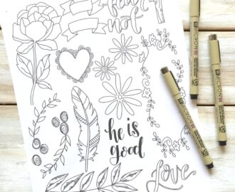 Bible Journaling When You Are Not Artistic Plus A Free Printable Scribbling Grace