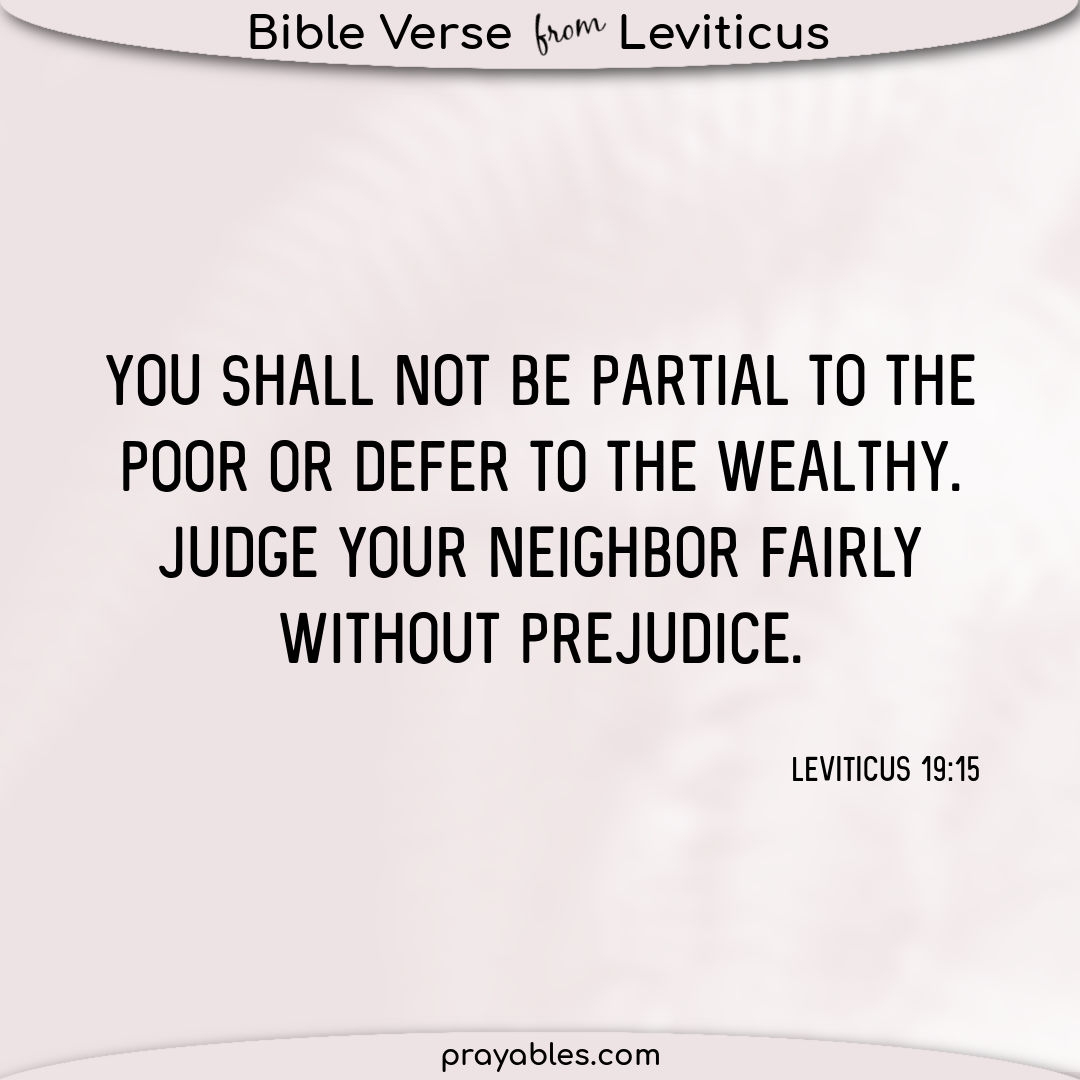 Bible Leviticus 19 15 Prayables
