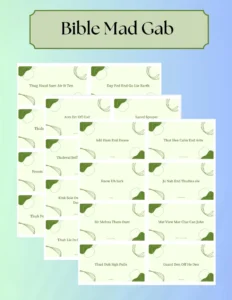 Bible Mad Gab Instant Download Etsy