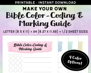 Bible Marking Color Coding For Bible Study Buy Bible Color Code Bookmarks Bible Study Highlighting Tool