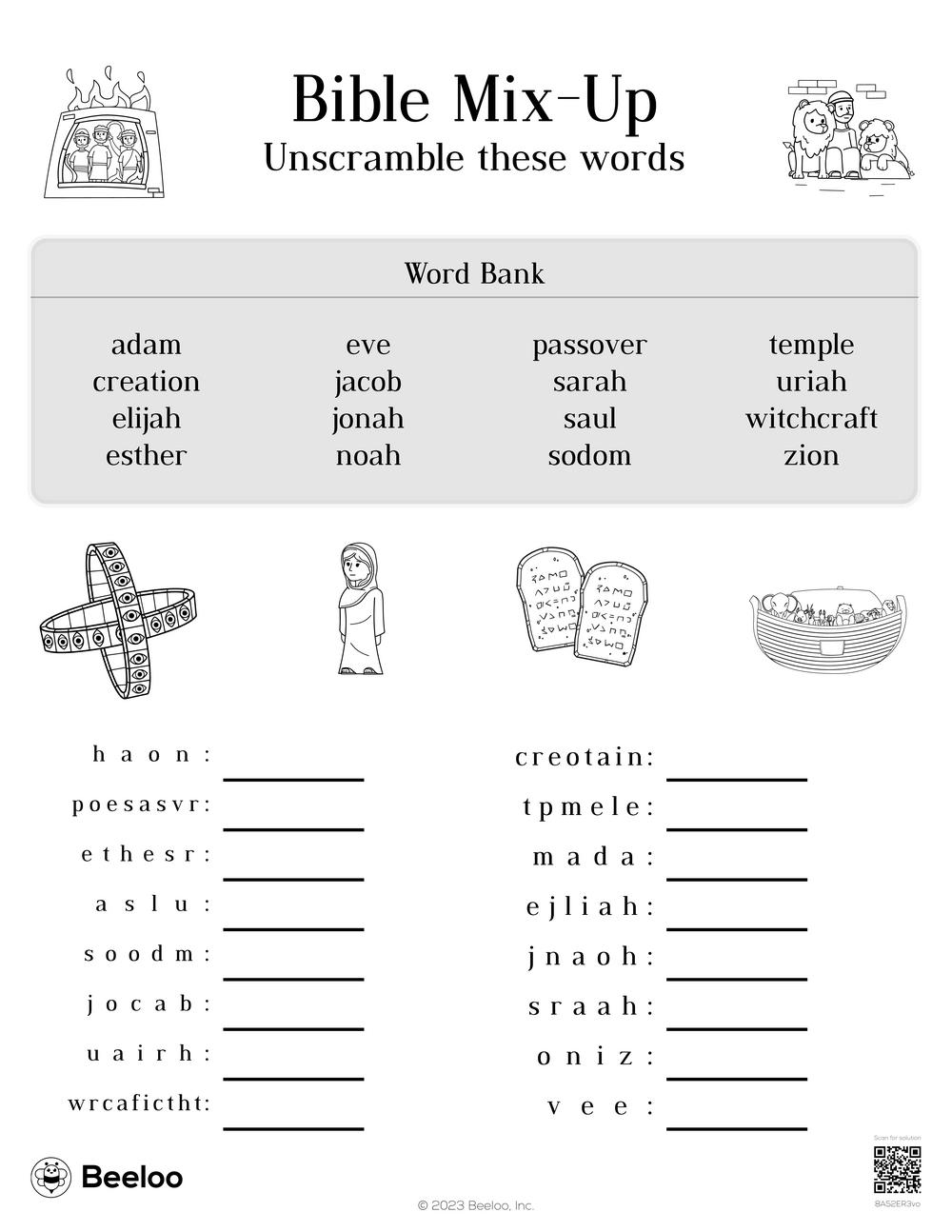 Bible Activities For Preschoolers Printables