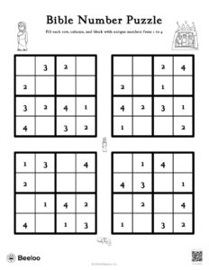 Bible Number Puzzle Beeloo Printable Crafts And Activities For Kids