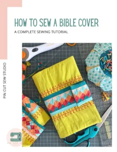 Bible Or Book Cover PDF Sewing Tutorial Pin Cut Sew Studio