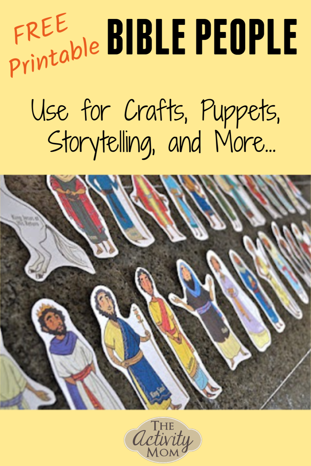 Guess Who Bible Characters Printable