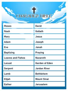 Bible Pictionary Ideas
