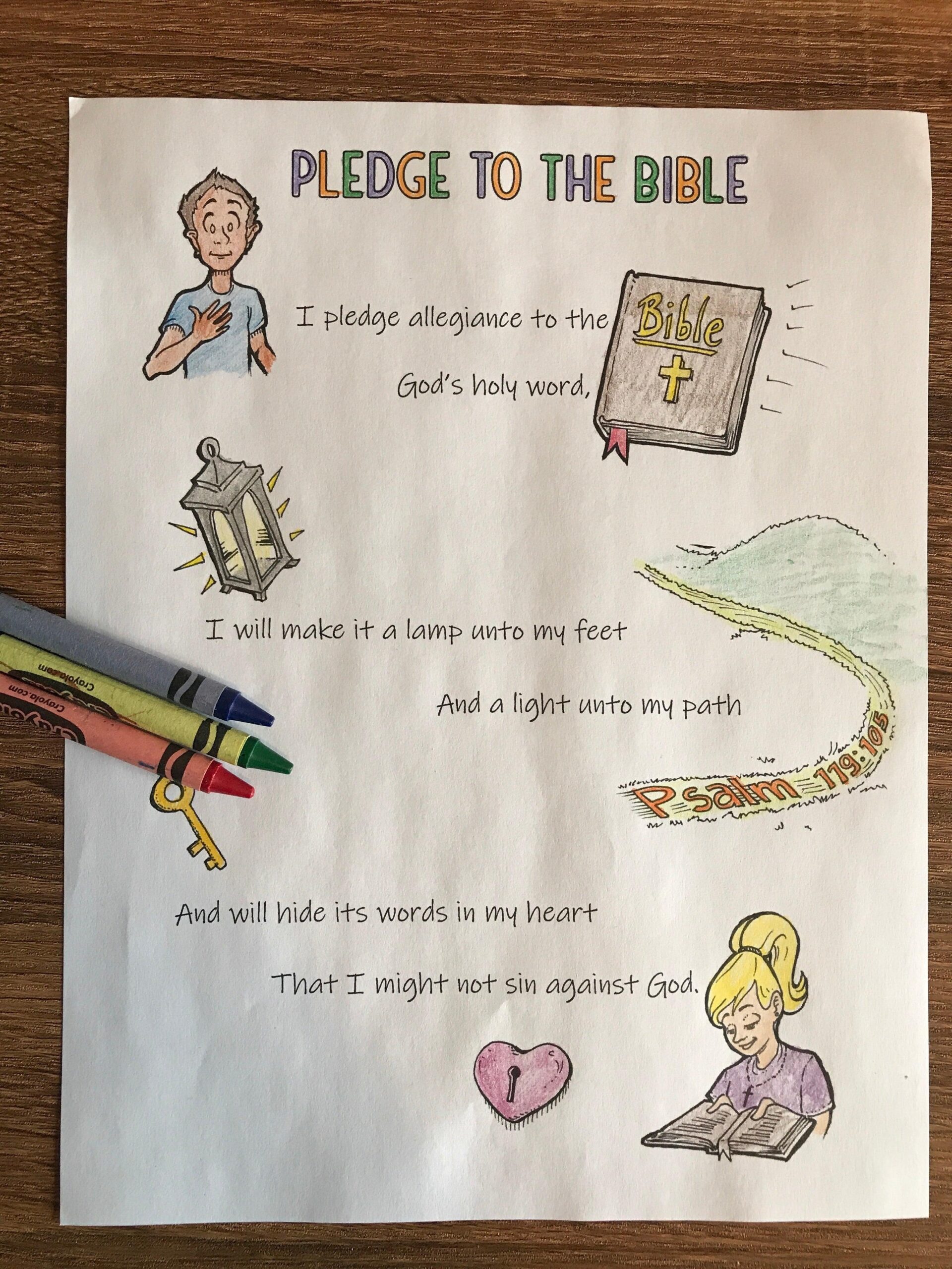 Bible Pledge Printable